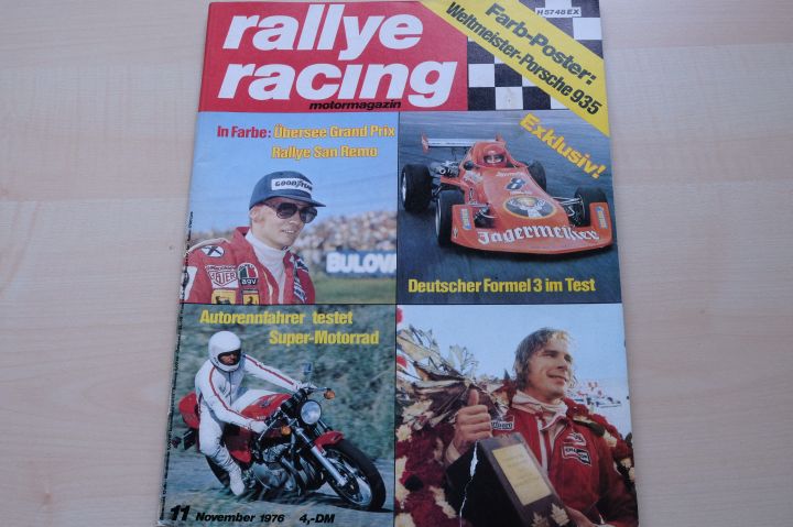 Deckblatt Rallye Racing (11/1976)